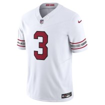 Men's Arizona Cardinals Budda Baker Number 3 Nike White Vapor F.U.S.E. Limited Jersey