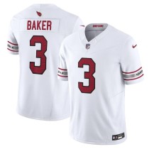 Men's Arizona Cardinals Budda Baker Number 3 Nike White Vapor F.U.S.E. Limited Jersey