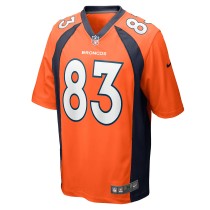 Men's Denver Broncos Michael Bandy Number 83 Nike Orange Team Game Jersey