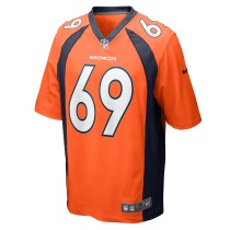 Men's Denver Broncos Mike McGlinchey Number 69 Nike Orange Game Player Jersey