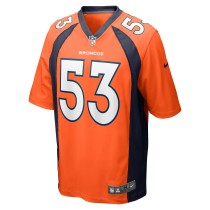 Men's Denver Broncos Randy Gradishar Number 53 Nike Orange Retired Player Game Jersey