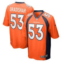 Men's Denver Broncos Randy Gradishar Number 53 Nike Orange Retired Player Game Jersey