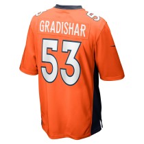 Men's Denver Broncos Randy Gradishar Number 53 Nike Orange Retired Player Game Jersey