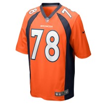 Men's Denver Broncos William Sherman Number 78 Nike Orange Team Game Jersey