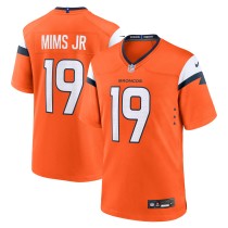 Men's Denver Broncos Marvin Mims Jr Number 19 Nike Orange Game Jersey