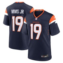 Men's Denver Broncos Marvin Mims Jr Number 19 Nike Navy Game Jersey