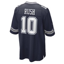 Men's Dallas Cowboys Cooper Rush Number 10 Nike Navy Game Player Jersey