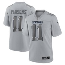 Men's Dallas Cowboys Micah Parsons Number 11 Nike Gray Atmosphere Fashion Game Jersey