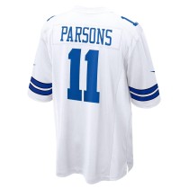 Men's Dallas Cowboys Micah Parsons Number 11 Nike White Game Player Jersey