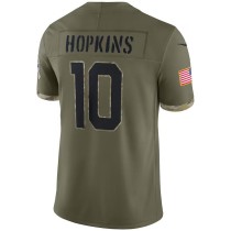 Men's Arizona Cardinals DeAndre Hopkins Number 10 Nike Olive 2022 Salute To Service Limited Jersey