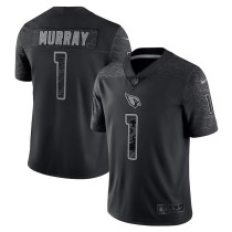 Men's Arizona Cardinals Kyler Murray Number 1 Nike Black RFLCTV Limited Jersey