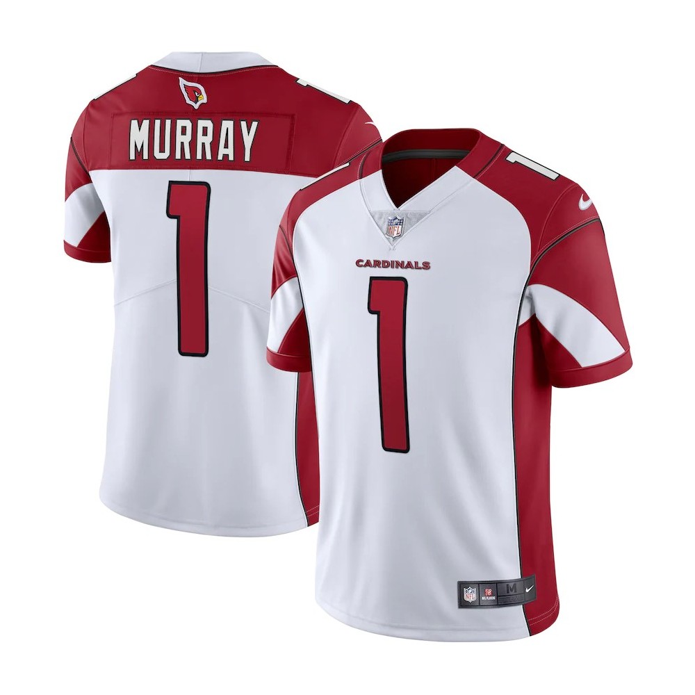 Men's Arizona Cardinals Kyler Murray Number 1 Nike White Vapor Limited Jersey