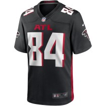 Men's Atlanta Falcons Alfred Jenkins Number 84 Nike Black Game Retired Player Jersey