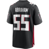 Men's Atlanta Falcons John Abraham Number 55 Nike Black Game Retired Player Jersey