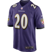 Men's Baltimore Ravens Ed Reed Number 20 Nike Purple Game Retired Player Jersey