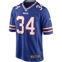 Men's Buffalo Bills Thurman Thomas Number 34 Nike Royal Game Retired Player Jersey