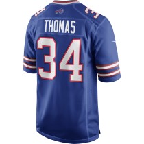 Men's Buffalo Bills Thurman Thomas Number 34 Nike Royal Game Retired Player Jersey