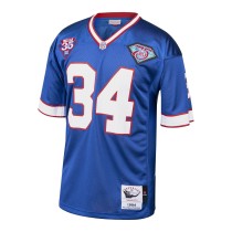 Men's Buffalo Bills 1985 Thurman Thomas Number 34 Mitchell & Ness Royal Authentic Throwback Retired Player Jersey