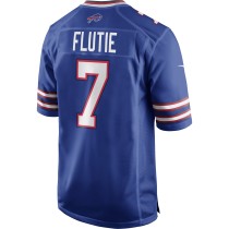 Men's Buffalo Bills Doug Flutie Number 7 Nike Royal Game Retired Player Jersey