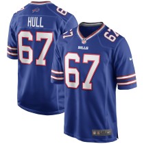 Men's Buffalo Bills Kent Hull Number 67 Nike Royal Game Retired Player Jersey