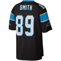 Men's Carolina Panthers Steve Smith Number 89 Mitchell & Ness Black Legacy Replica Jersey