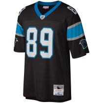 Men's Carolina Panthers Steve Smith Number 89 Mitchell & Ness Black Legacy Replica Jersey