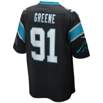 Men's Carolina Panthers Kevin Greene Number 91 Nike Black Game Retired Player Jersey