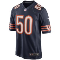 Men's Chicago Bears Mike Singletary Number 50 Nike Navy Game Retired Player Jersey