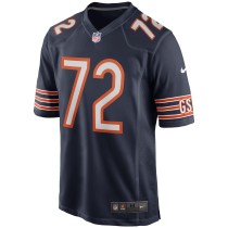 Men's Chicago Bears William Perry Number 72 Nike Navy Game Retired Player Jersey