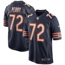 Men's Chicago Bears William Perry Number 72 Nike Navy Game Retired Player Jersey