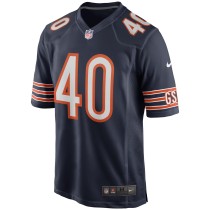 Men's Chicago Bears Gale Sayers Number 40 Nike Navy Game Retired Player Jersey