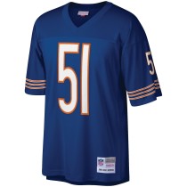 Men's Chicago Bears Dick Butkus Number 51 Mitchell & Ness Navy Retired Player Legacy Replica Jersey