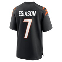 Men's Cincinnati Bengals Boomer Esiason Number 7 Nike Black Retired Player Jersey