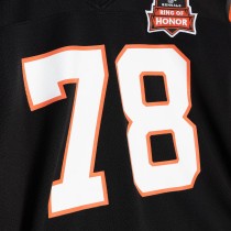 Men's Cincinnati Bengals Anthony Muñoz Number 78 Mitchell & Ness Black Authentic Throwback Retired Player Jersey