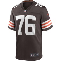 Men's Cleveland Browns Lou Groza Number 76 Nike Brown Game Retired Player Jersey