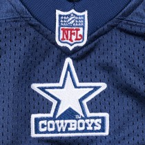 Men's Dallas Cowboys 1995 Troy Aikman Number 21 Mitchell & Ness Navy Authentic Throwback Retired Player Jersey