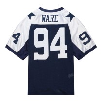 Men's Dallas Cowboys DeMarcus Ware Number 94 Mitchell & Ness Navy 2011 Authentic Throwback Retired Player Jersey