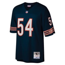 Men's Chicago Bears Brian Urlacher Number 54 Mitchell & Ness Navy Retired Player Legacy Replica Jersey