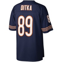 Men's Chicago Bears Mike Ditka Number 89 Mitchell & Ness Navy Retired Player Legacy Replica Jersey