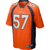 Men's Denver Broncos Tom Jackson Number 57 Nike Orange Game Retired Player Jersey