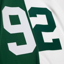 Men's Green Bay Packers Reggie White Number 92 Mitchell & Ness Green/White 1996 Split Legacy Replica Jersey