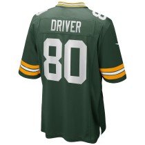 Men's Green Bay Packers Donald Driver Number 80 Nike Green Game Retired Player Jersey