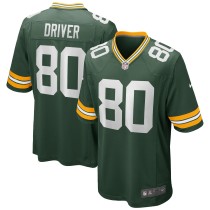 Men's Green Bay Packers Donald Driver Number 80 Nike Green Game Retired Player Jersey