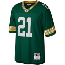 Men's Green Bay Packers Charles Woodson Number 21 Mitchell & Ness Green Legacy Replica Jersey