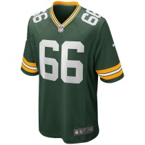 Men's Green Bay Packers Ray Nitschke Number 66 Nike Green Game Retired Player Jersey