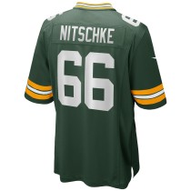 Men's Green Bay Packers Ray Nitschke Number 66 Nike Green Game Retired Player Jersey