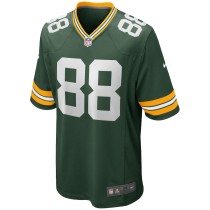 Men's Green Bay Packers Jermichael Finley Number 88 Nike Green Game Retired Player Jersey